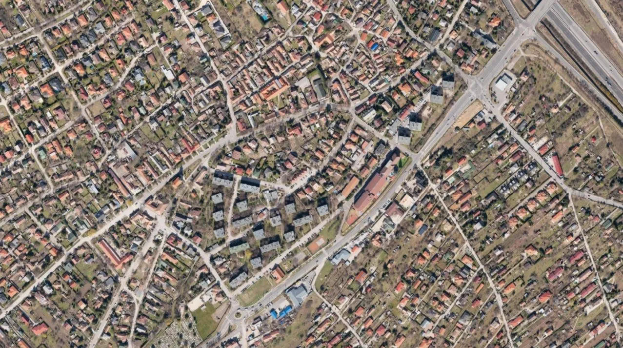 Diósd áttekintő ortofotója, 5 cm-es felbontás